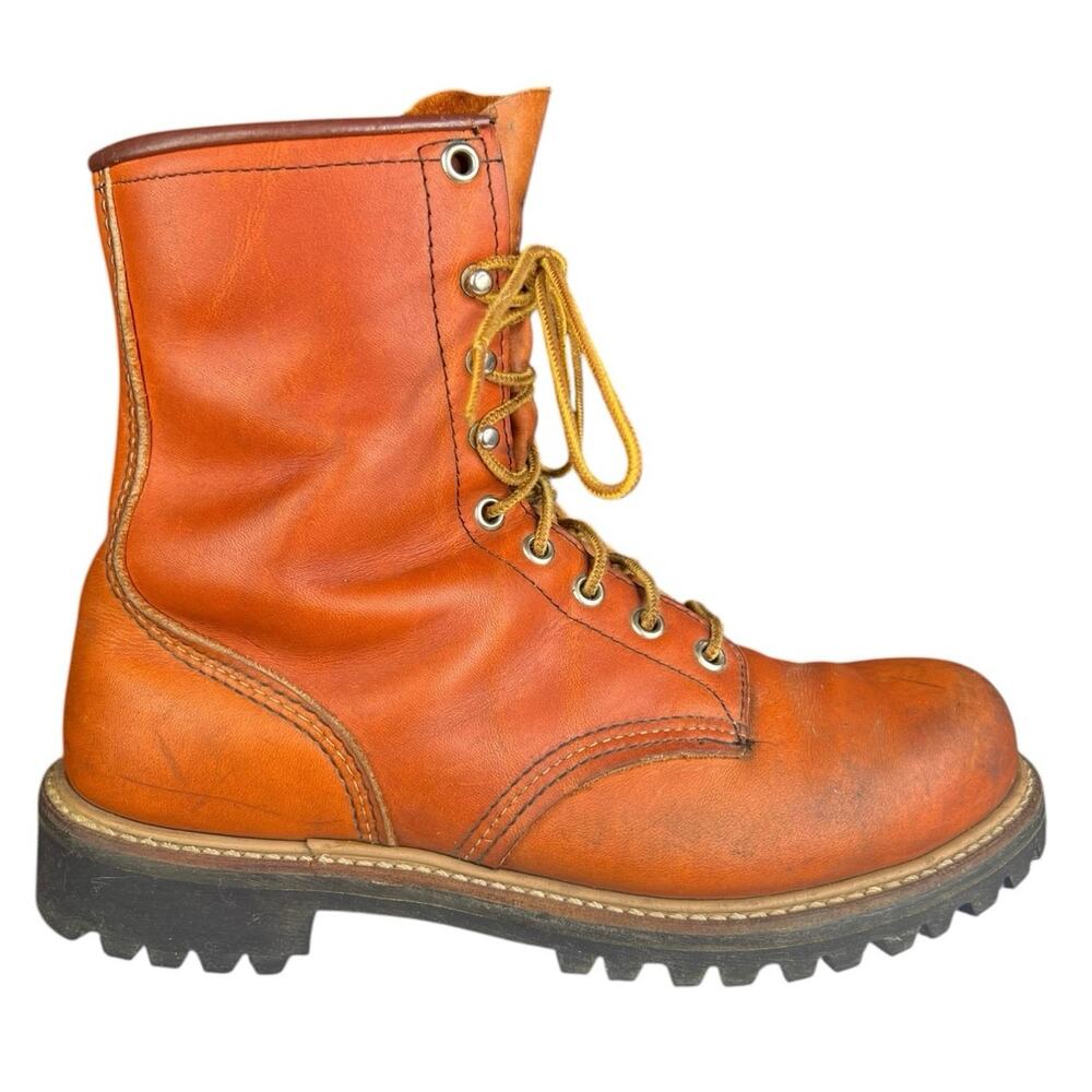 Vintage 80’s Red Wing Irish Setter Men’s Brown Leather Logger Boot Size 8.5 C